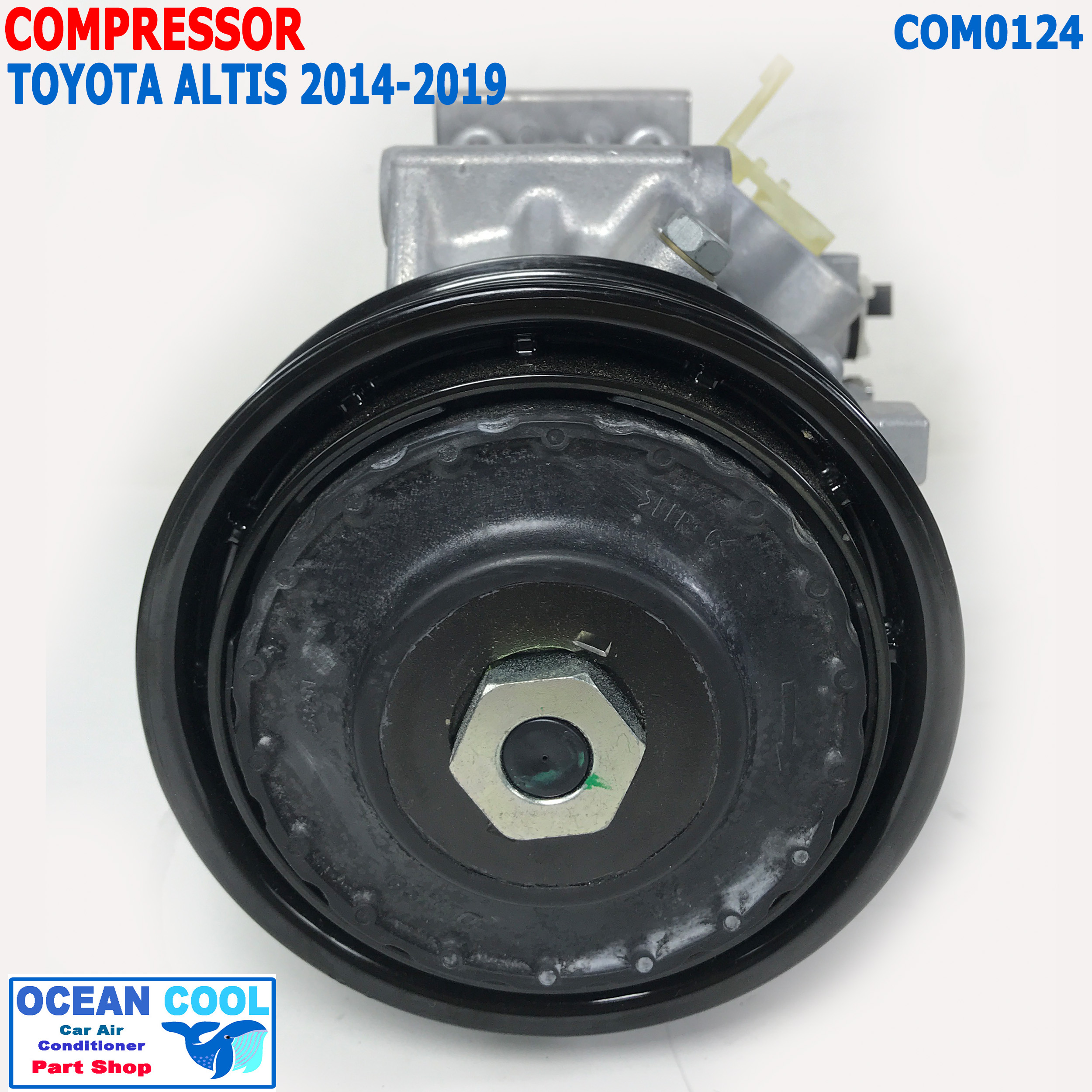 คอมเพรสเซอร์ โตโยต้า อัลติส 2014 - 2019 COM0124 DENSO 447280-6571 6SES14C Compressor Toyota Altis 447250-0351 คอมแอร์รถยนต์ คอมแอร์ คอมเพลสเซอร์ R134A CONTROL VALVE