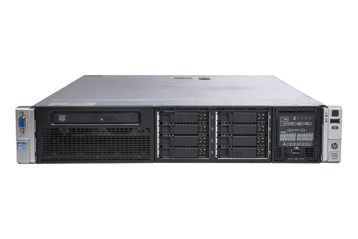 HP DL380p Gen8 8-SFF / E5-2620 6C @ 2.00GHz, 32GB RAM, 2*600GB SAS 2.5", 2*460W PSU (ราคารวม VAT) - in stock