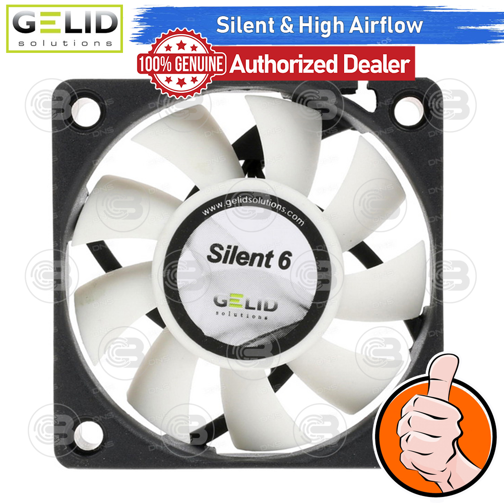[CoolBlasterThai] GELID Silent 6 PC Fan Case size 60 mm. ประกัน 3 ปี (FN-SX06-32)