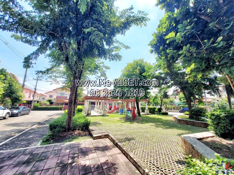 ขายบ้านเดี่ยวหลังริม ใกล้สวนสาธารณะ ย่าน รังสิต คลอง3 บึงยี่โถ ธัญบุรี ปทุมธานี : ม.บ้านฟ้ากรีนพาร์ค รังสิต-คลอง3 : 2 ชั้น 56.8 ตร.วา