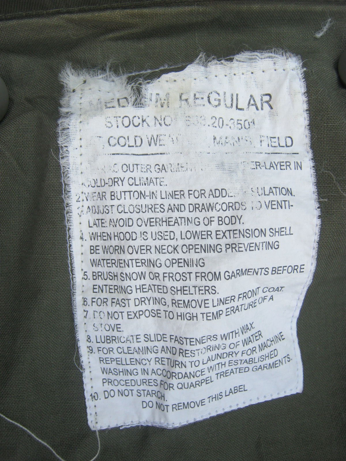 เสื้อแฟชั่นรูปแบบ M65 พร้อมซับใน