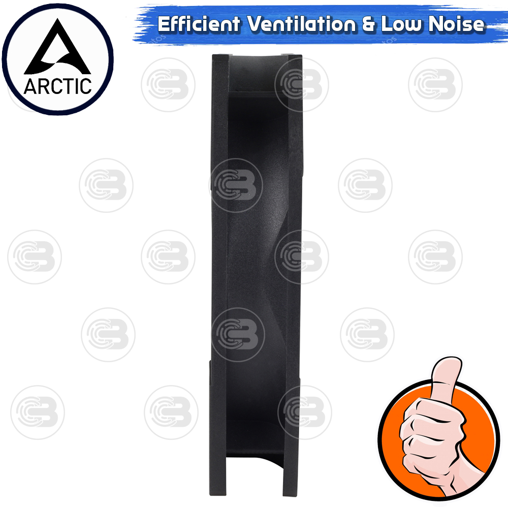 [CoolBlasterThai] ARCTIC F12 BLACK (size 120 mm.) X5 Value Pack PC Fan Case ประกัน 6 ปี