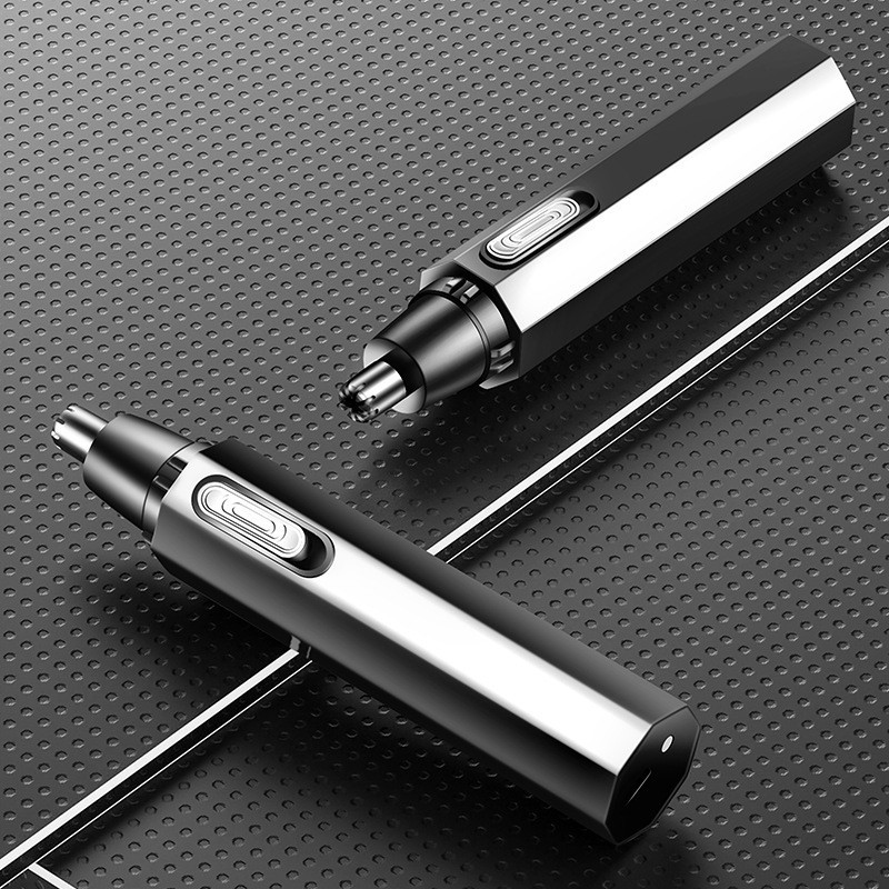 ที่ตัดขนจมูก ตัดหนวด เครา เส้นผม ถอดล้างทำความสะอาดได้ แบบพกพา2 in 1 ขนจมูกใหม่ USB ชาร์จ