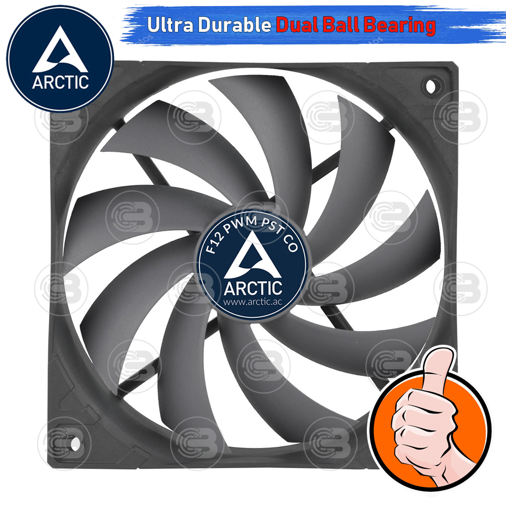 [CoolBlasterThai] ARCTIC F12 PWM PST CO (size 120 mm.) PC Fan Case ประกัน 10 ปี