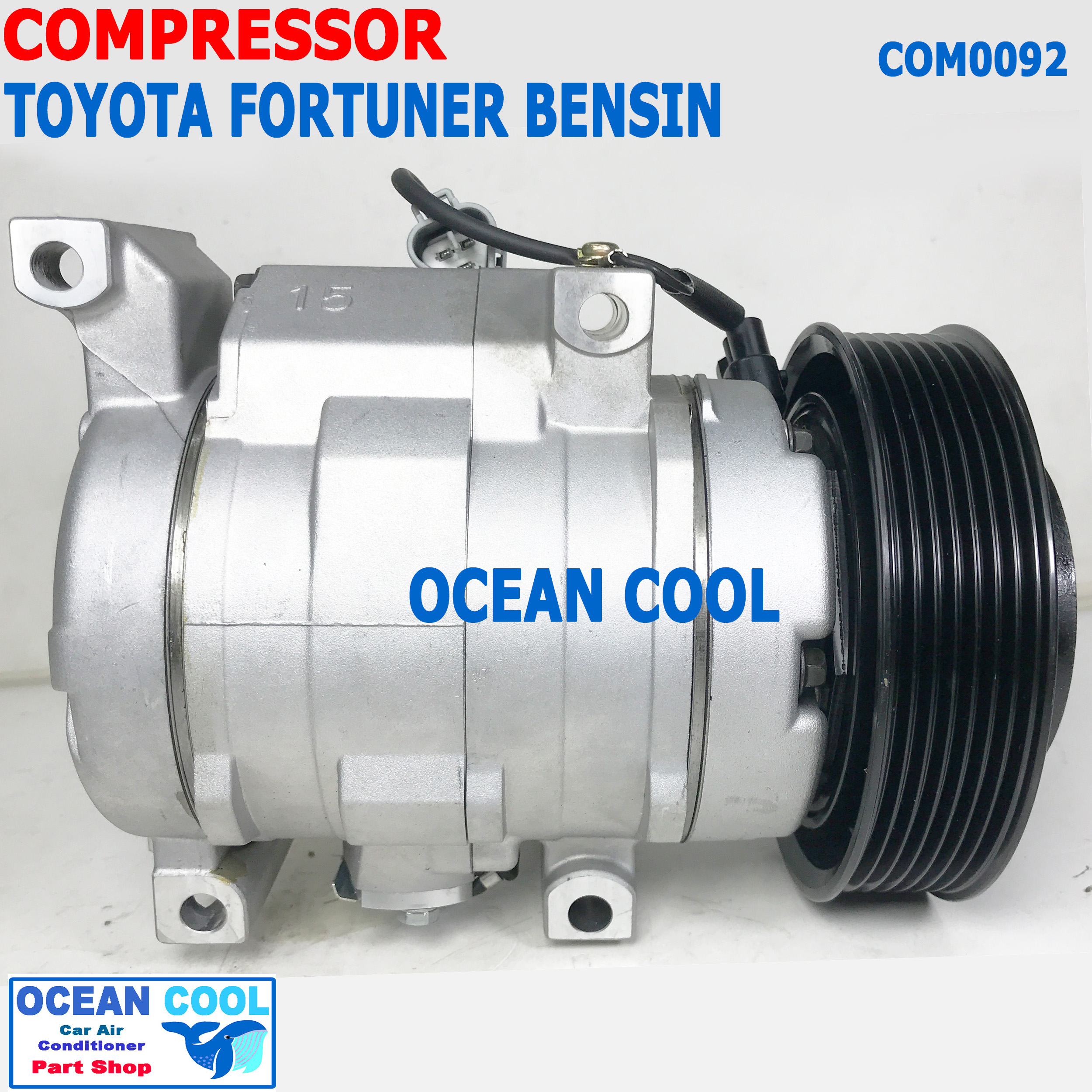 คอมเพลสเซอร์ โตโยต้า ฟอร์จูนเนอร์ , อินโนว่า เบนซิน MIJ-T031 COM0092 10S15C Compressor For toyota Forturner innova bensin คอมแอร์ คอม คอมเพสเซอร์ อะไหล่แอร์