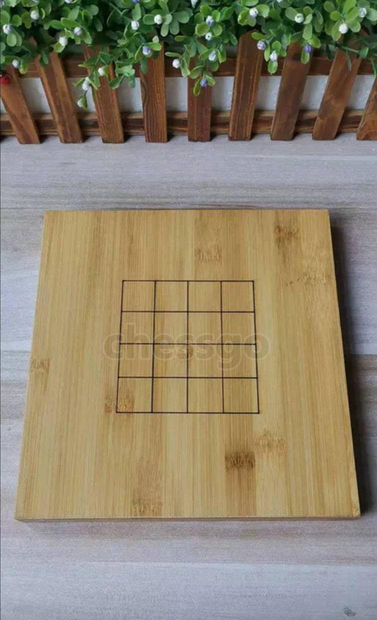 กระดานหมากล้อมไม้ไผ่ 9 เส้น