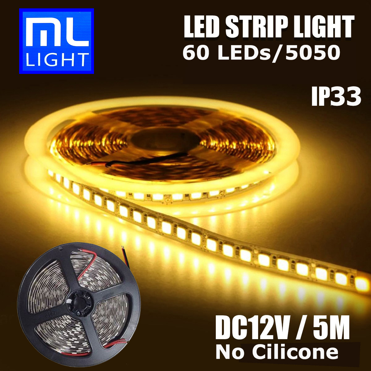 ไฟเส้น LED STRIPLIGHT 5050 14.4W (5M) วอร์มไวท์