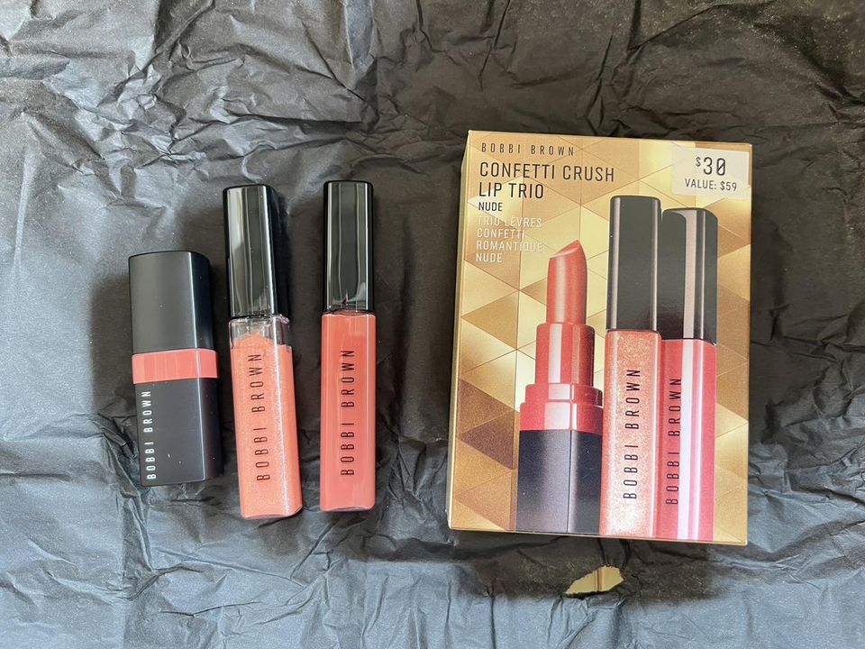 เซตลิป BOBBI BROWN CONFETTI CRUSH LIP TRIO (3ชิ้น) pink และ nude