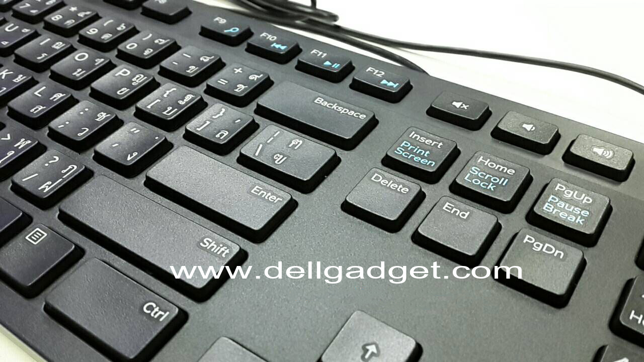 Keyboard Dell KB216 แป้นพิพม์ Dell ไทย อังกฤษ USB Black คีย์บอร์ด Dell KB 216