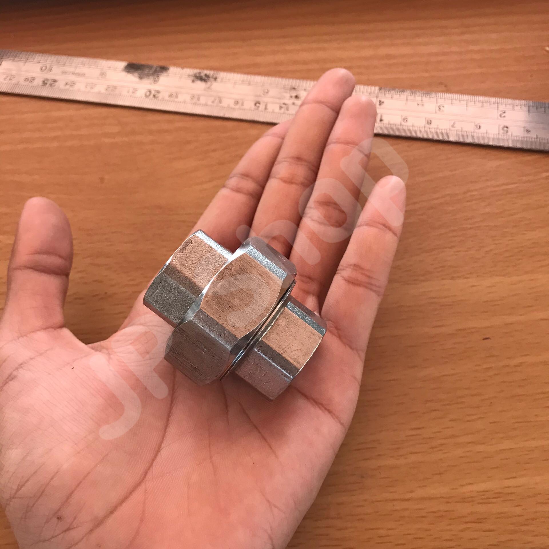 ข้อต่อตรงสแตนเลส304เกลียวใน ขนาด 4 หุน นิปเปิ้ลเกลียวใน 4 หุน #2954