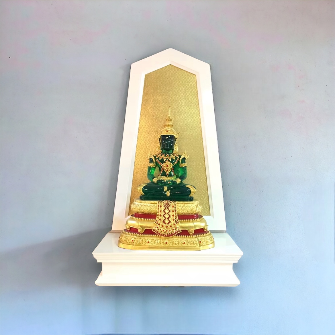 หิ้งบัลลังก์ สีขาว