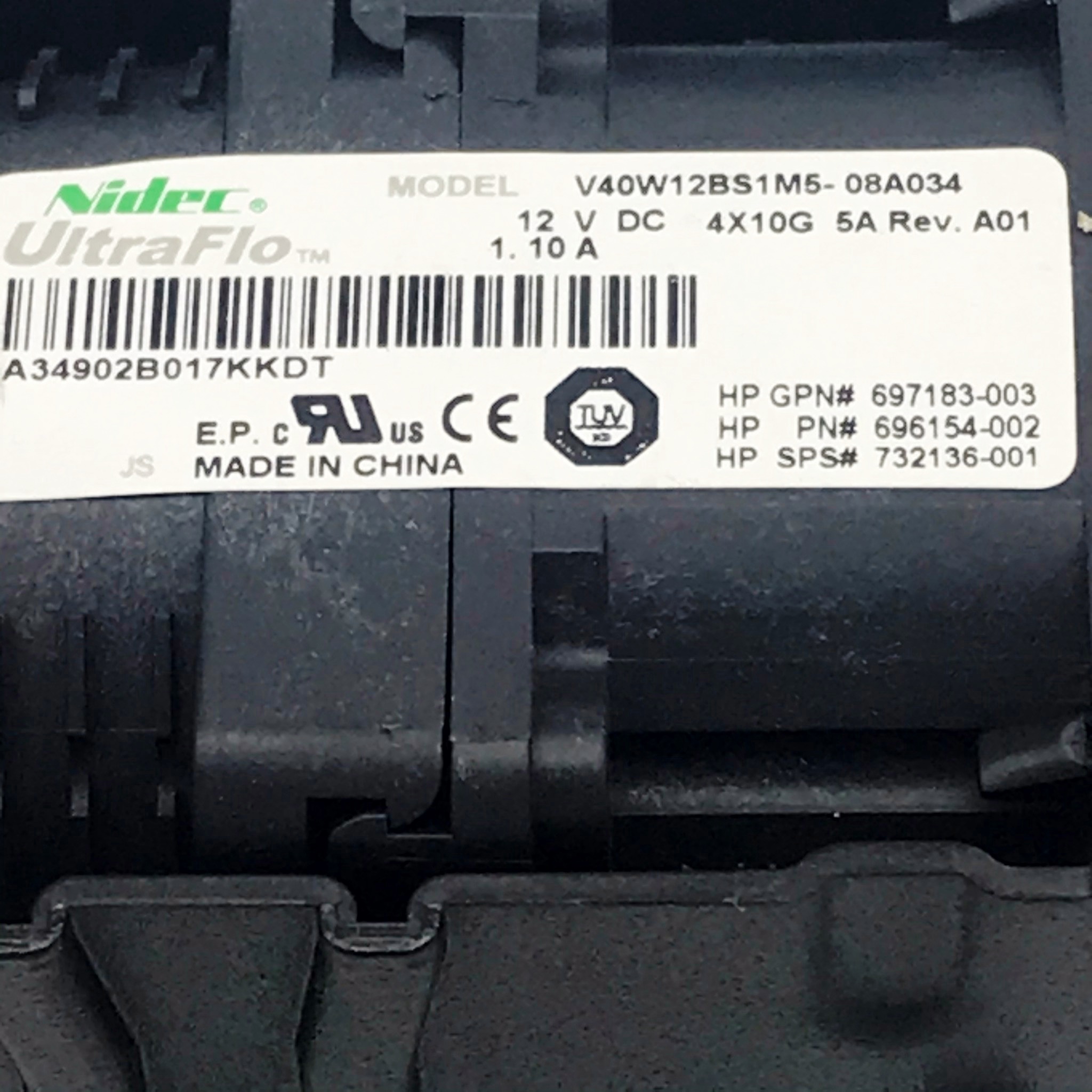 HP 667882-001 654752-001 654752-002 732136-001 696154-002 697183-003 [TorCompTH ขาย จำหน่าย ราคา] HP Cooling Fan Assembly Delta GFM0412SS for DL360p G8