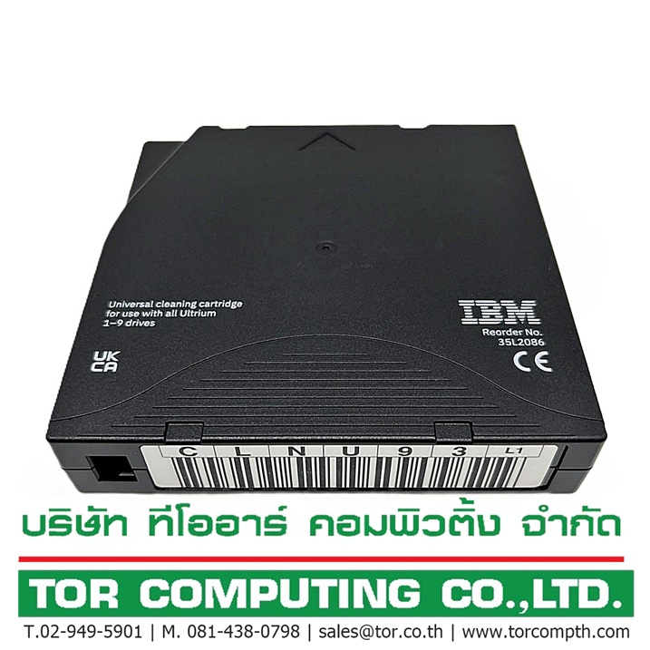 NEW IBM 35L2086 [TorCompTH Thailand ขายจำหน่าย ราคา] IBM Ultrium LTO Universal Cleaning Cartridge Tape