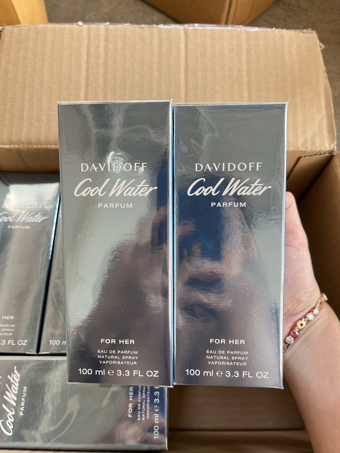 Davidoff Cool Water Parfum For Woman 100ml. น้ำหอมของแท้