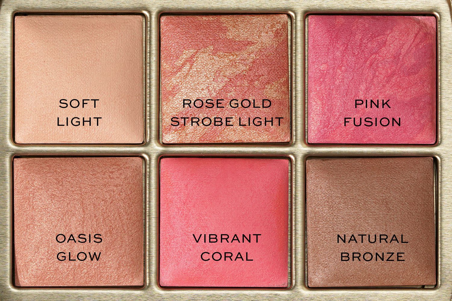 Hourglass Ambient Lighting Palette 2024 Lotus Flower พาเลทไฮไลท์และบลัช 6เฉดสี (1.4g.x6)