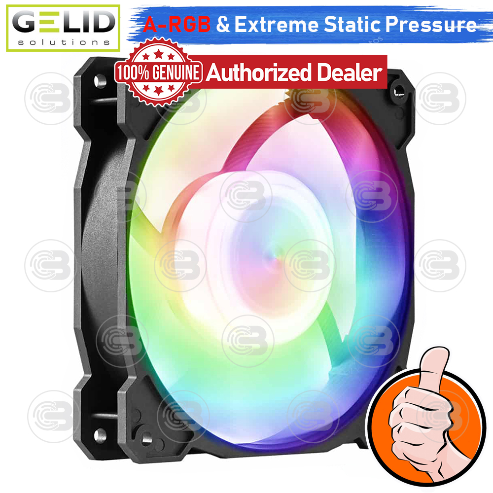 [CoolBlasterThai] GELID RADIANT-D 12CM (120mm) Extreme Performance A-RGB Fan Case ประกัน 5 ปี
