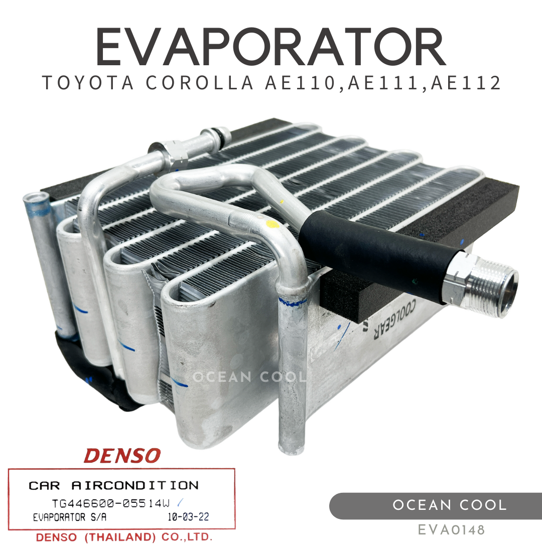 ตู้แอร์ Toyota Corolla AE110,AE111,AE112 DENSO รหัส TG446600-05514W คอยล์เย็น โตโยต้า โคโรล่า EVA0148 ตูดเป็ด คอยเย็น โคโลล่า ไฮทอล์ค