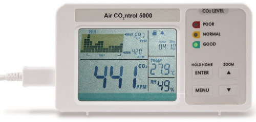 Air CO2ntrol 5000 Carbon dioxide Monitor เครื่องวัดก๊าซคาร์บอนไดออกไซด์ในอากาศ_Dostmann