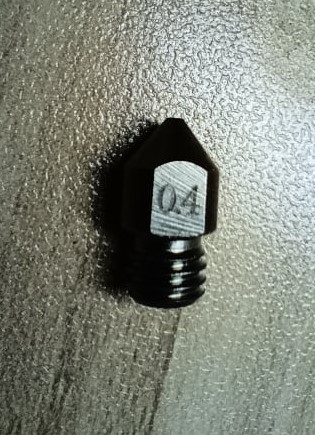 Hardened steel - เหล็กชุบแข็ง nozzle Print head Mk8. 0.2 - 0.4 - 0.6 - 0.8