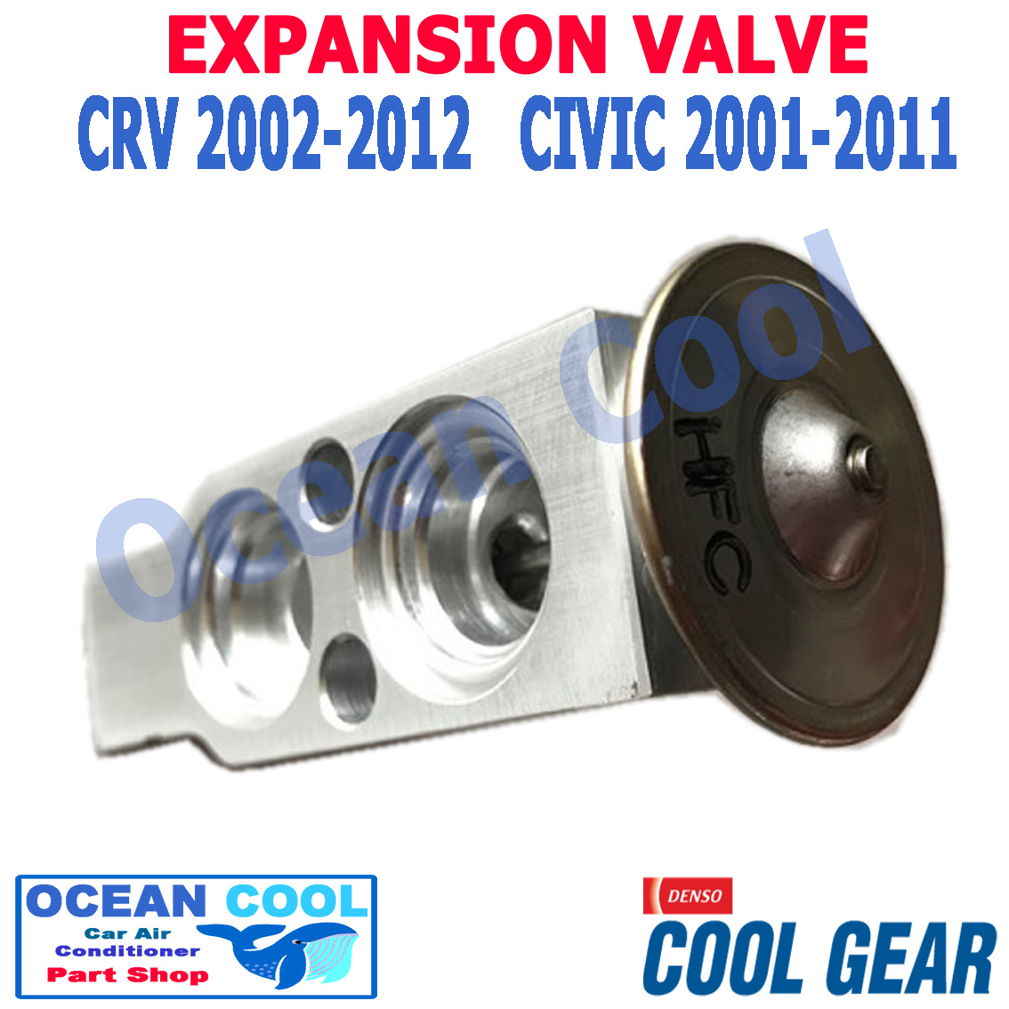 วาล์ว บล็อก ฮอนด้า ซีอาร์วี 2002 - 2011 , ซีวิต 2001 - 2011 EV0001 Cool Gear รหัส 047500-9072 EXPANSION VALVE HONDA CRV , CIVIC 2003 2004 2005 2006 2007 2008 2009 2010 Oecan cool พ.ศ. 2544 ถึง 2555 อะไหล่ แอร์ รถยนต์
