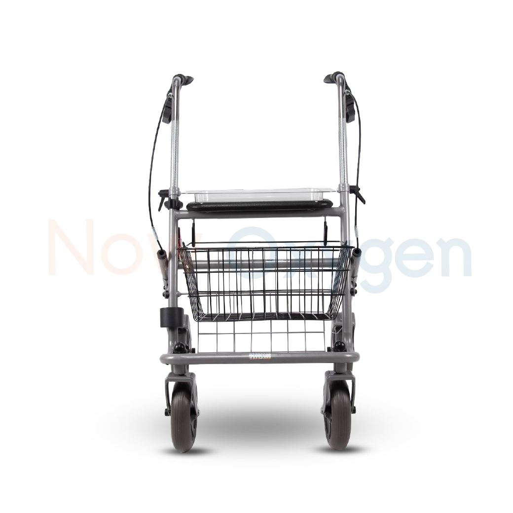 Devilbiss Rollator Cristallo วอล์คเกอร์ 4 ล้อ อุปกรณ์ช่วยพยุงเดิน อุปกรณ์ฝึกเดิน รับประกัน 2 ปี