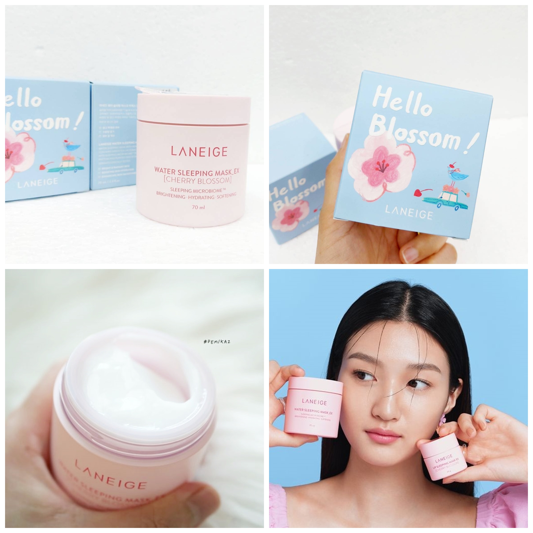 Laneige Water Sleeping Mask_EX Cherry Blossom 70ml. สลีปปิ้งมาส์ก ซากุระ
