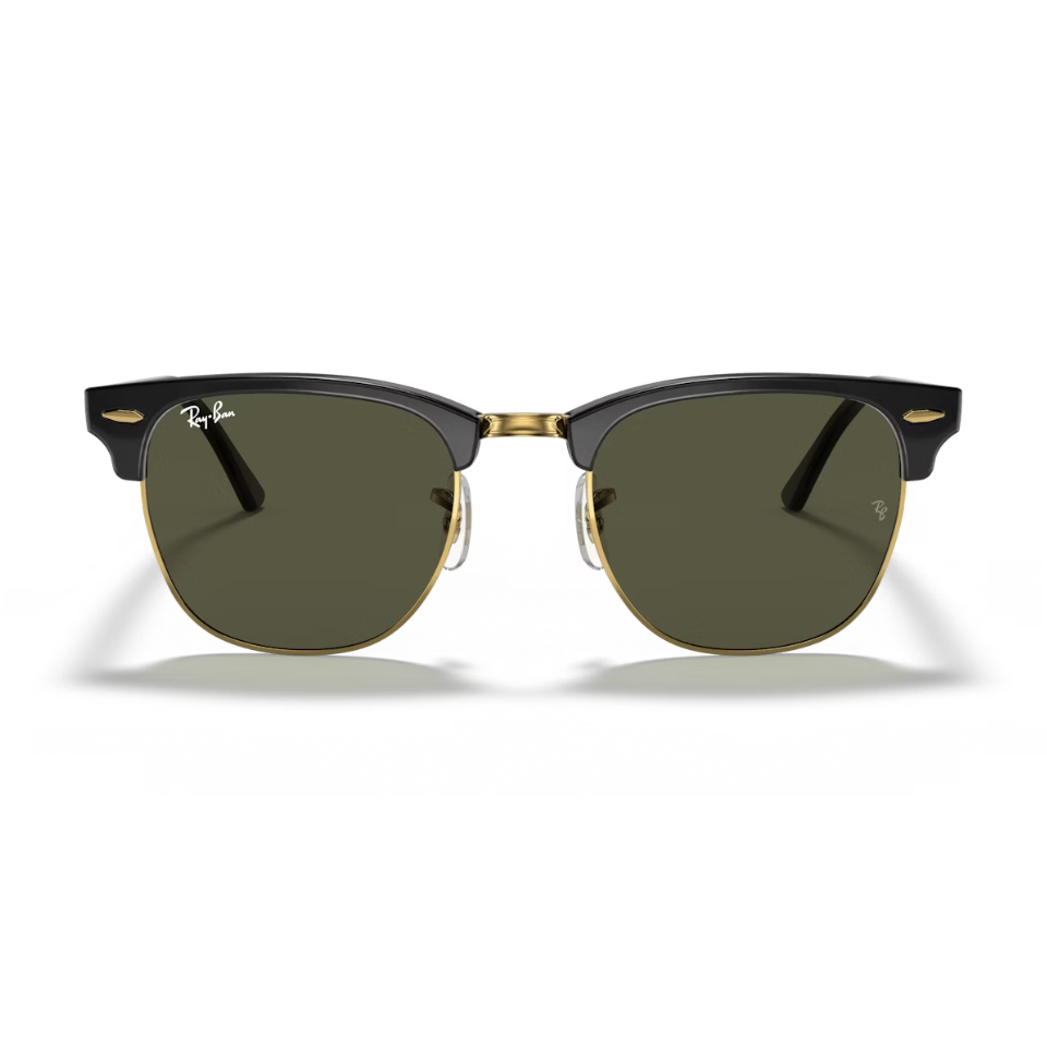 แว่นกันแดด Ray-Ban RB3016 W0365 Clubmaster Black/Gold G-15 S.51