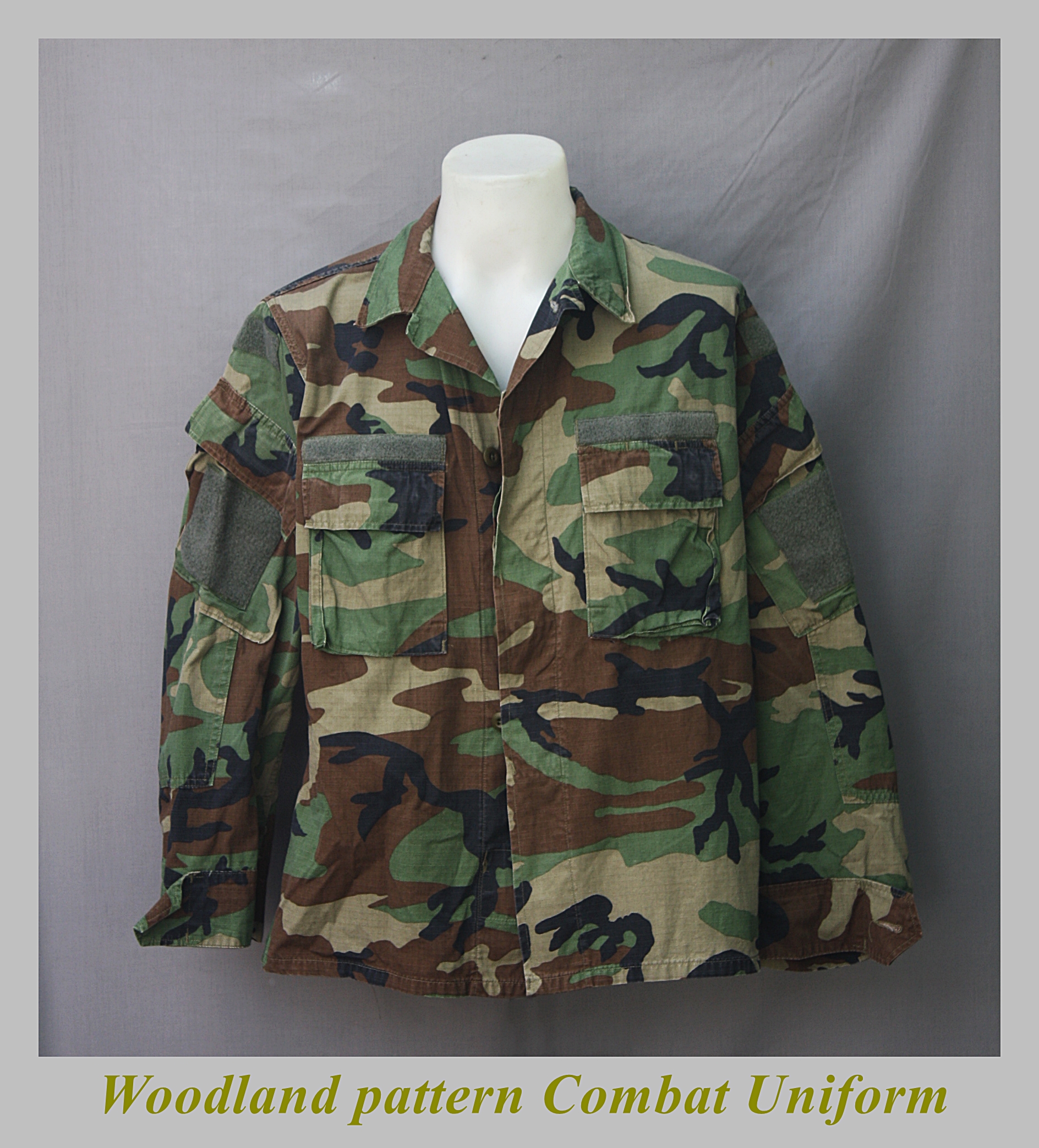 เสื้อ woodland pattern Combat Uniform