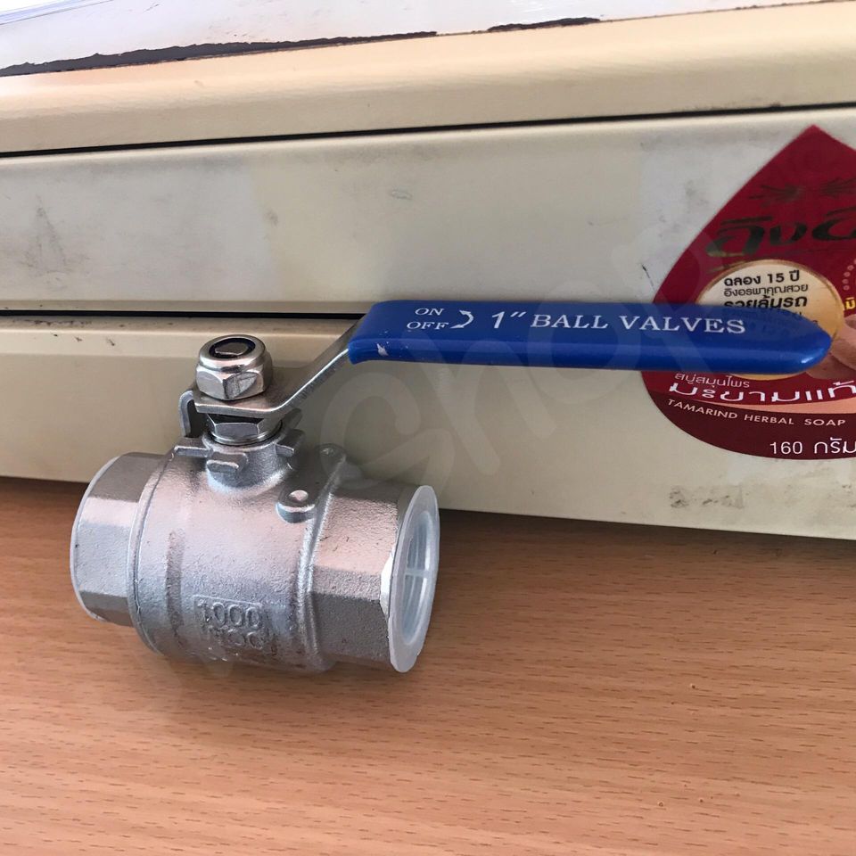 บอลวาล์ว ขนาด 1'' สแตนเลส304 NPT #01320