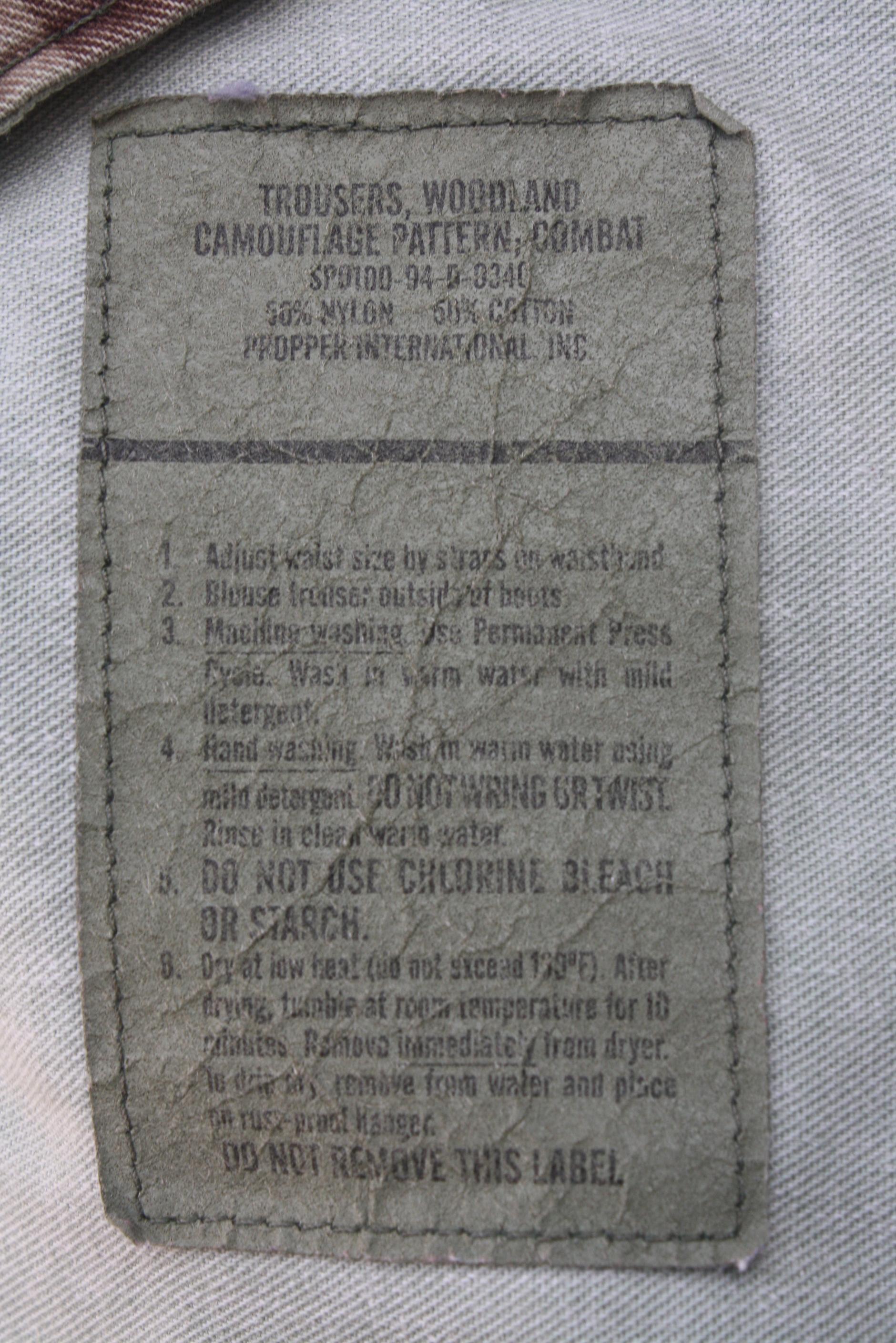 กางเกงทหารสหรัฐ woodland