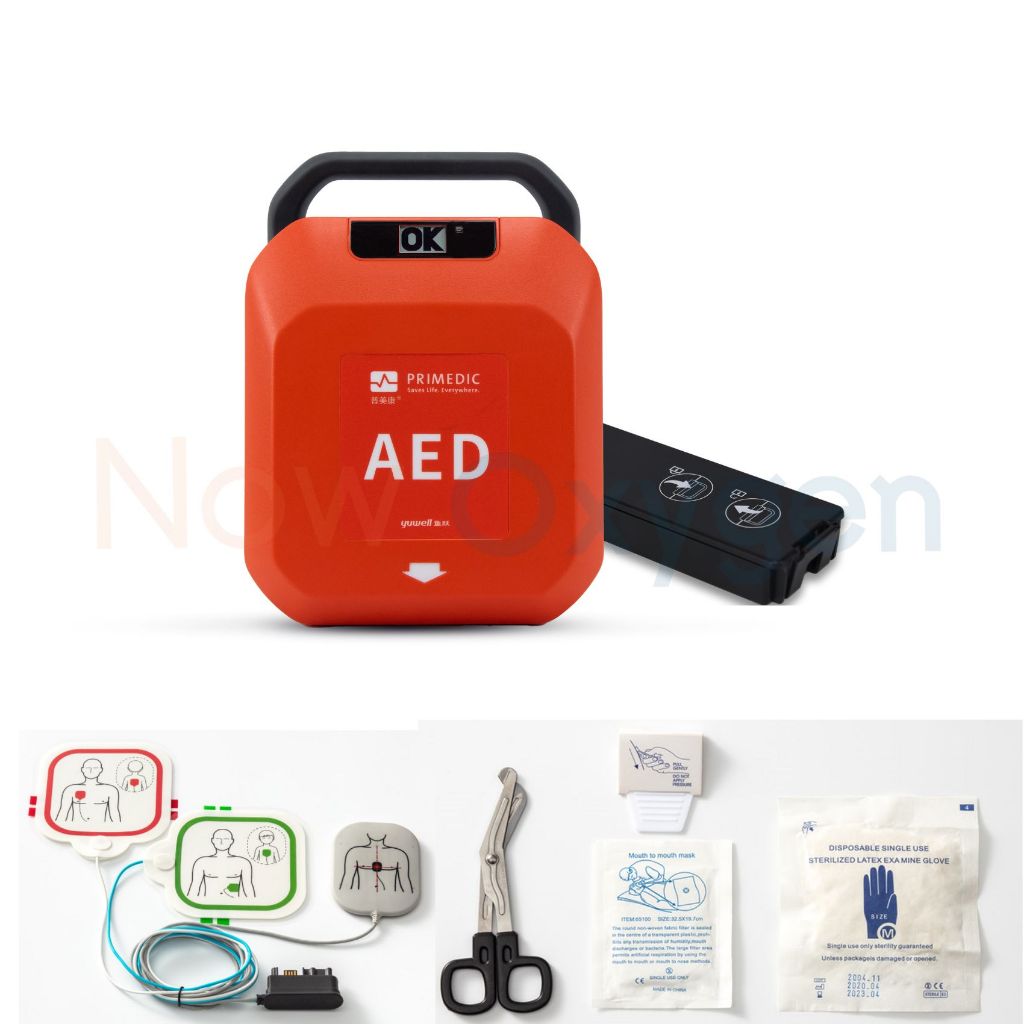 เครื่องกระตุกหัวใจด้วยไฟฟ้าแบบอัตโนมัติ (AED) Yuwell รุ่น HeartSave YA8 (shock อัตโนมัติ)
