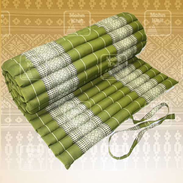 ที่นอนระนาดผ้าลายขิดไทยเพื่อสุขภาพ(110x180 Cm) Wave mattresses Spa healthy //Our traditional roll-up Thai Mattress is hand stuffed with natural kapok.