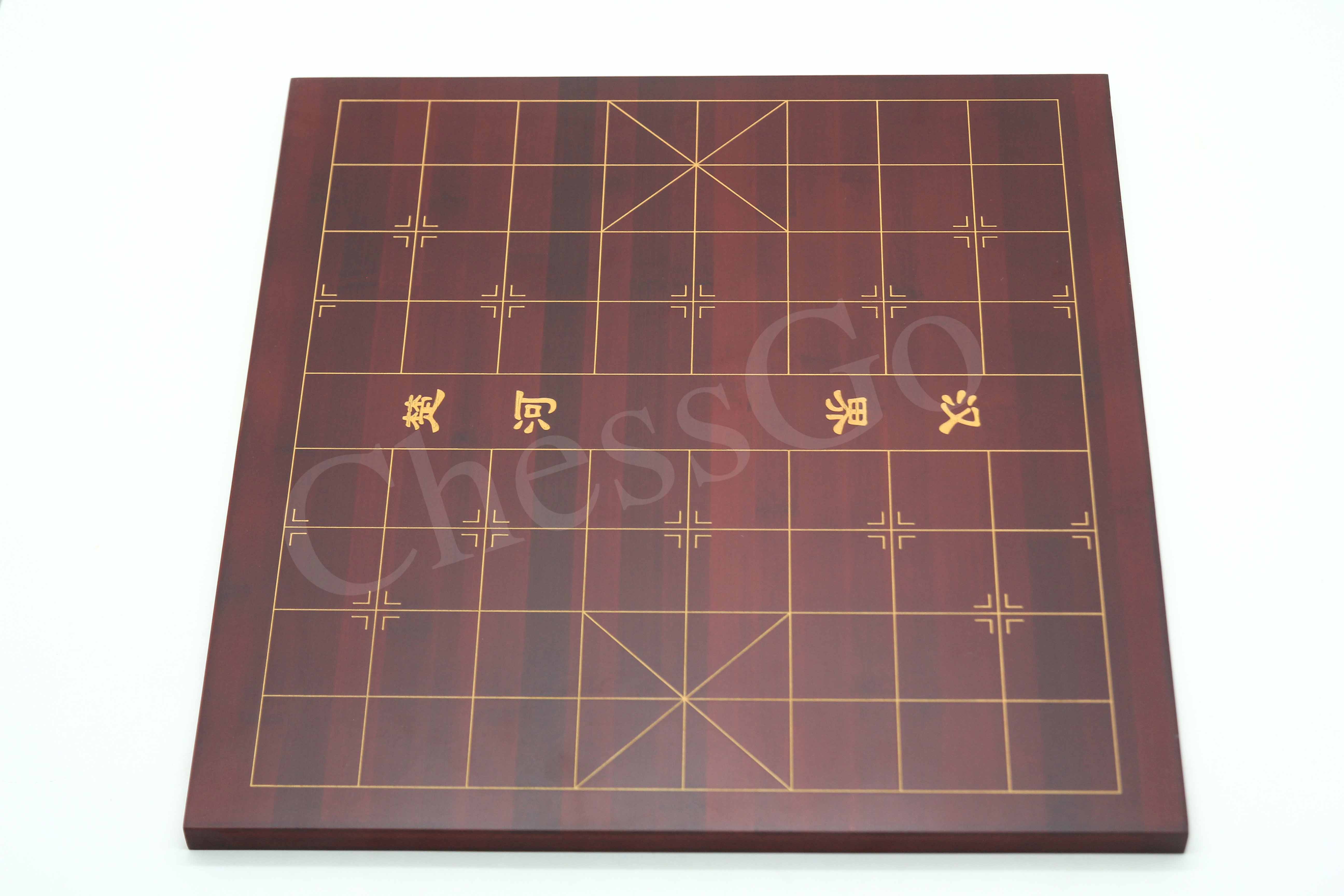 กระดานหมากล้อมไม้หนา19เส้น(สีไม้จันทร์แดง)