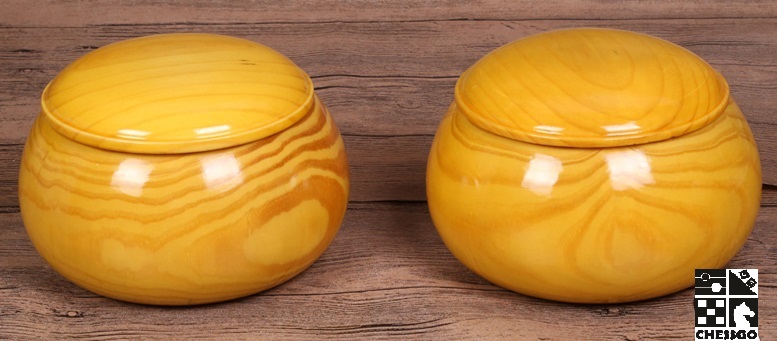 โถหมากล้อมไม้สปรูซ spruce (2ใบ)