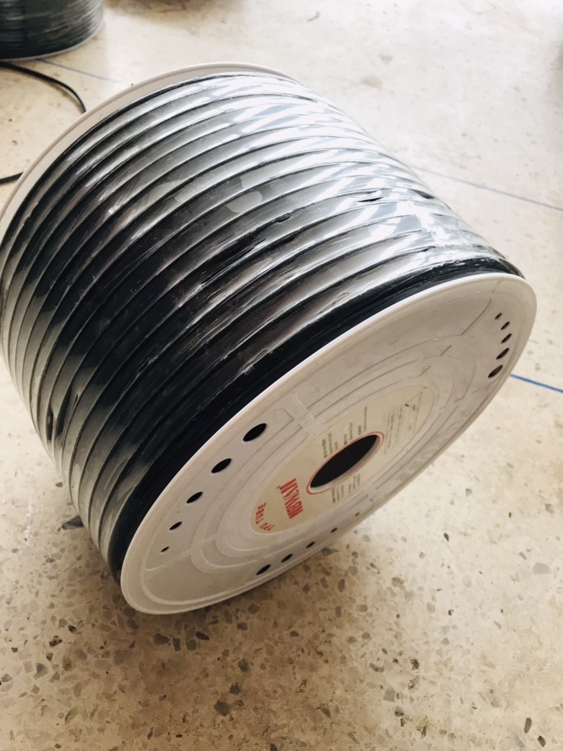 สายลม PU สีดำ ขนาด 6 มม. (Black PU air hose size 6 mm.) ยกม้วน #0615