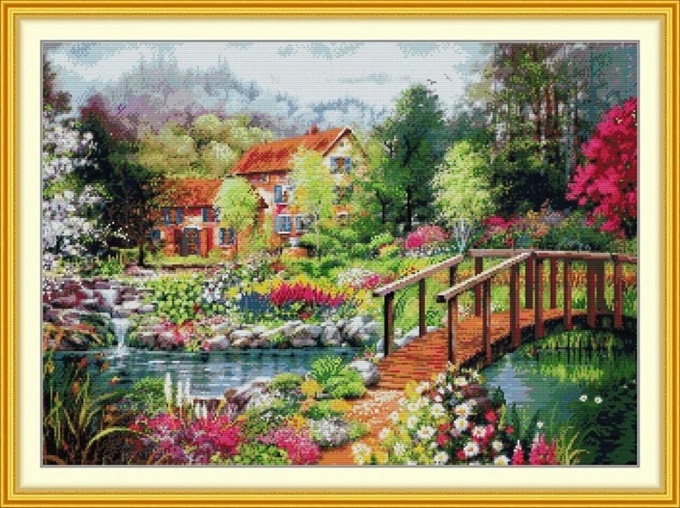 Bridge garden (ไม่พิมพ์/พิมพ์ลาย)