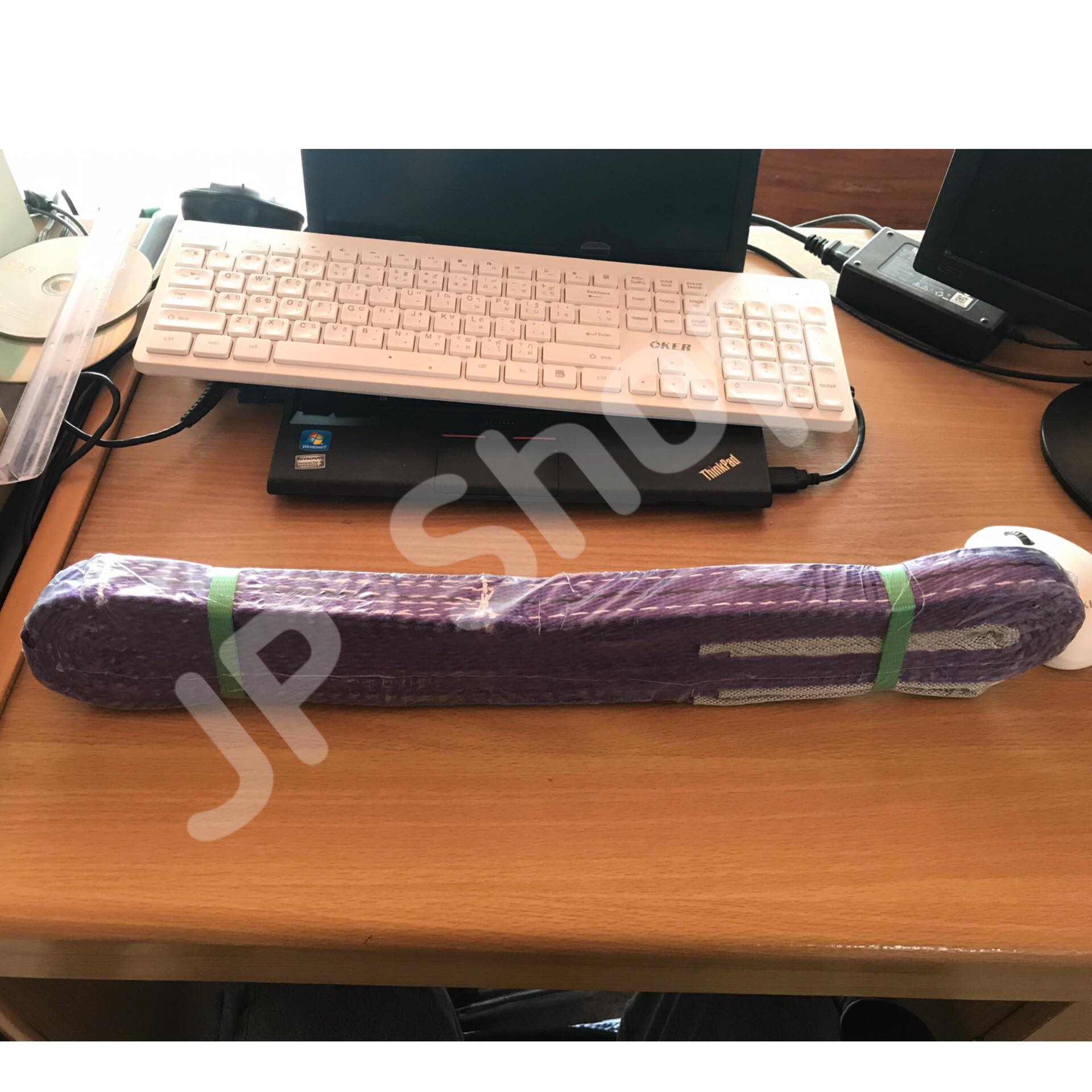 สายพานยกของขนาด 5 เมตร สีม่วง หนา ทนทาน แข็งแรง สายสลิง ยกรถเครน สายยกของ อุปกรณ์ยกของหนักสลิงแบนแขวน สายลาก กว้าง 1 นิ้ว ยาว 5 เมตร ยกได้ 1 ตัน #003400