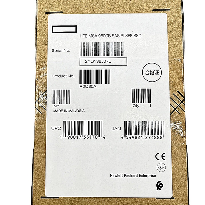 NEW HP R0Q35A [TorCompTH Thailand ขายจำหน่าย ราคา] HP 960GB 12G SAS Read Intensive SFF SSD for MSA 2050 Storage