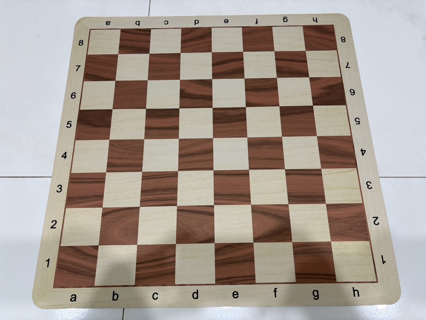 20" Floppy Mouse Pad Chess Board กระดานหมากรุกสากลยางสีลายไม้
