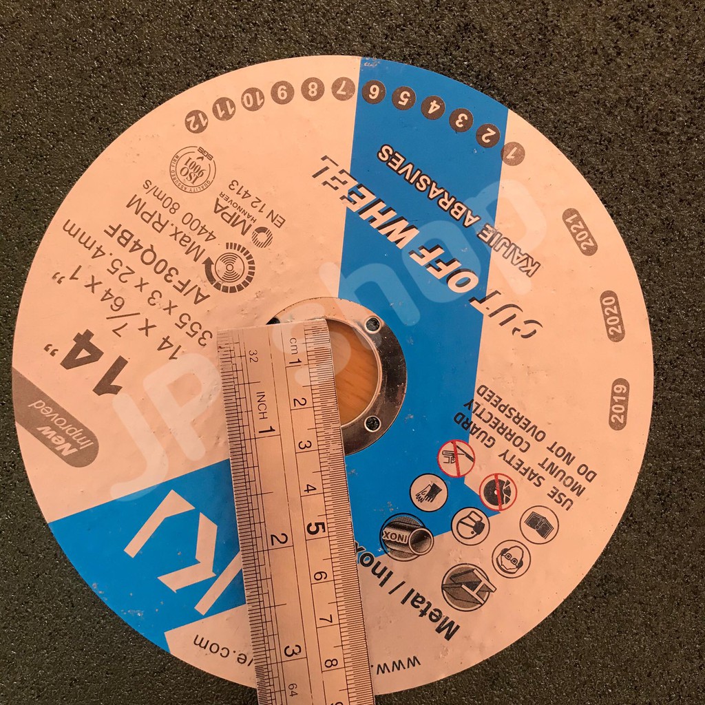 ตัดเหล็ก 14 ใบตัดไฟเบอร์ ตัดสแตนเลสอย่างดี ใบตัดขนาด 14 นิ้ว KJ