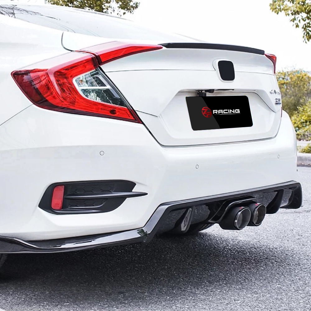 ชุดลิ้นหลัง Diffuser พร้อมท่อคู่ CIVIC FC V.5 สำหรับปี 2016-2022