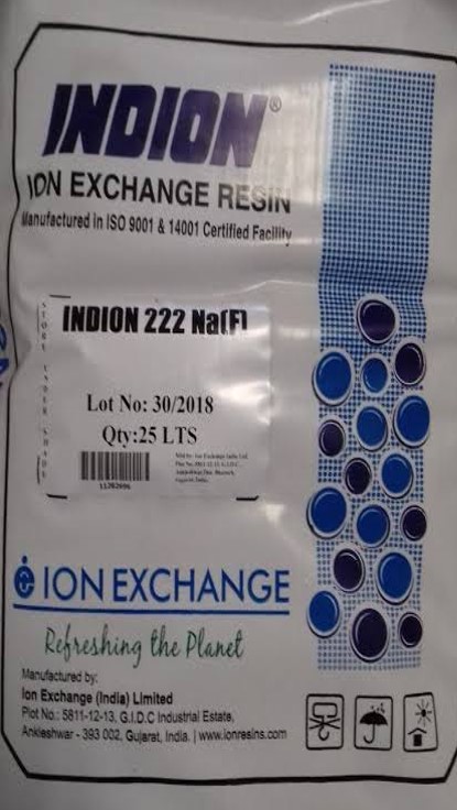 สารกรองเรซิน INDION 222 NaF (25ลิตร)