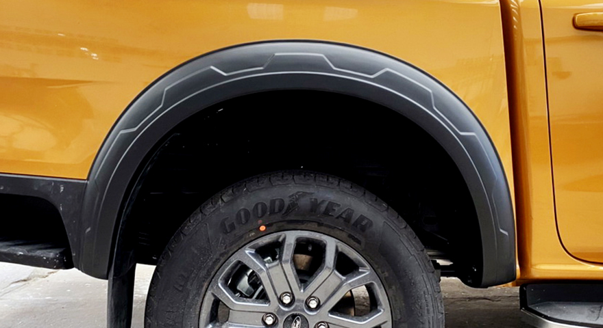 คิ้วล้อฟอร์ดเรนเจอร์ Ford Next Gen Ranger คิ้วล้อฟอร์ดเรนเจอร์ Ford Next Gen Ranger Wildtrak / XLT / Sport 2022 ขนาด 6 นิ้ว ลายหยัก