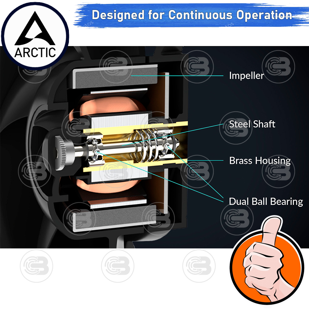 [CoolBlasterThai] ARCTIC S12038-8K 8000 RPM (size 120 mm.) PC Fan Case ประกัน 6 ปี