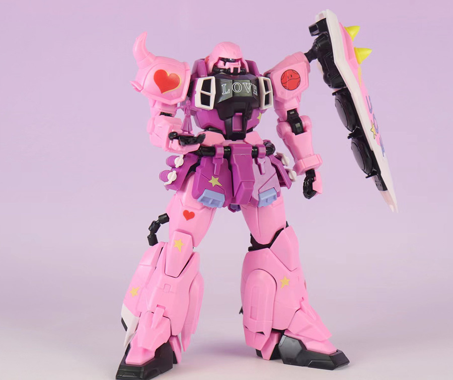 พร้อมส่ง Flash Model MG 1/100 Zaku Pink Warrior LIVE CONCERT [Huanying]