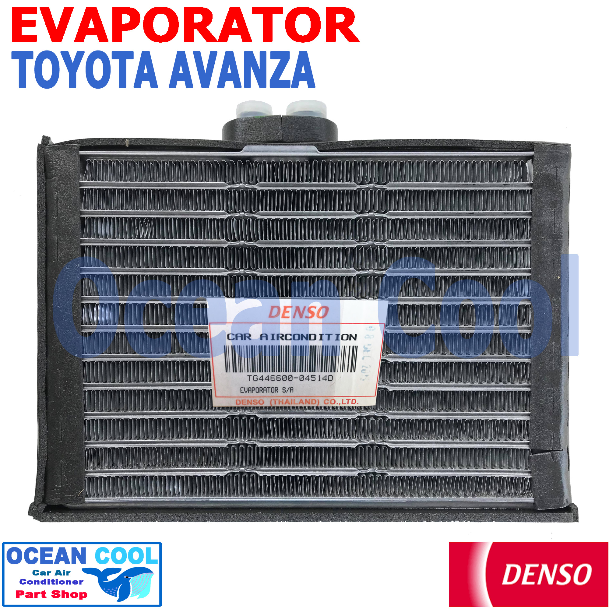 คอยล์เย็น โตโยต้า อแวนซ่า 2003 - 2011 EVA0070 DENSO แท้ รหัส TG446600-04514D Evaporator TOYOTA AVANZA รังผึ้งแอร์ ตู้แอร์ รถยนต์ อะแวนซ่า พ.ศ. 2546 ถึง 2554 อะไหล่ แอร์ 2004 2005 2006 2007 2008 2009 2010