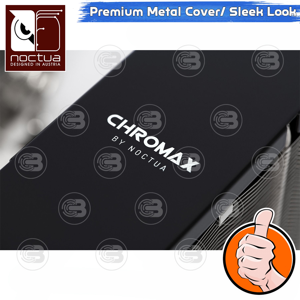 [CoolBlasterThai] Noctua NA-HC8 Chromax.Black Heatsink Cover (NH-U12A) ประกัน 6 ปี