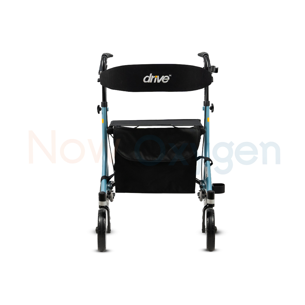 รุ่นใหม่ Nitro SL Rollator แบรนด์ Drive Medical (Debilbiss) วอล์คเกอร์ 4 ล้อ อุปกรณ์ช่วยพยุงเดิน อุปกรณ์ฝึกเดิน รับประกัน 2 ปี