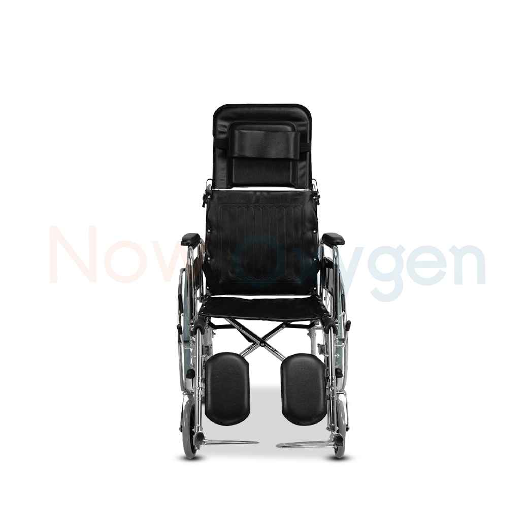 รถเข็นแมนนวล รุ่นพนักพิงสูง ปรับเอนนอน ปรับเหยียดขา ( Strong Manual High Back ) รับประกัน 1 ปี