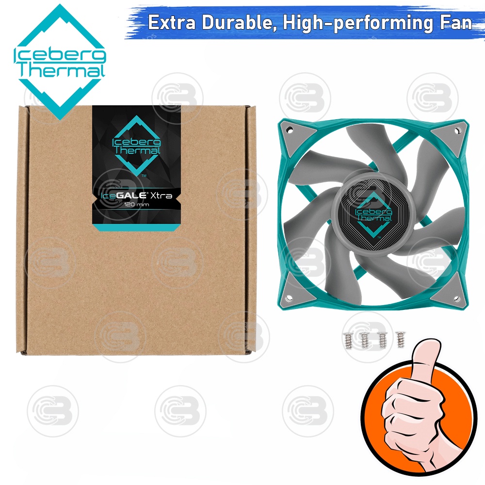 [CoolBlasterThai] Iceberg Thermal IceGALE Xtra 120 Teal Fan Case (size 120 mm.) ประกัน 6 ปี